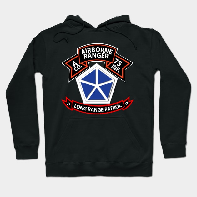 A Co 75th Ranger - D - 17th INF - LRSD Hoodie by twix123844